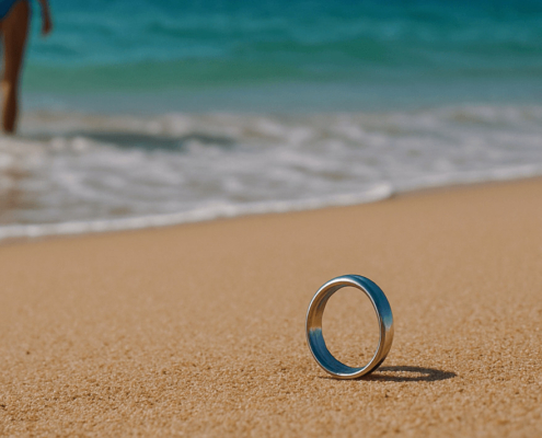 Ring-am-Strand-verloren