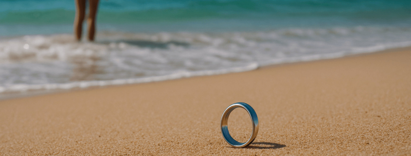 Ring am Strand verloren
