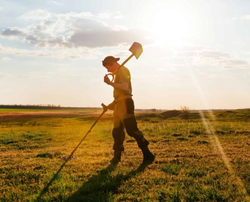 Metalldetektor-Suchdienst