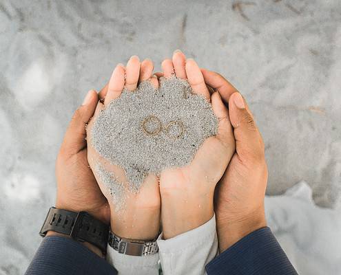 Was macht man, wenn man am Strand einen Ring verliert?