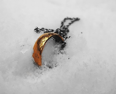 Ehering im Schnee verloren