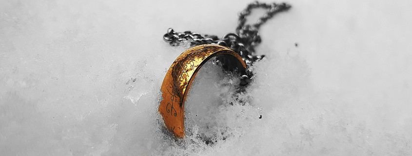 Ehering im Schnee verloren